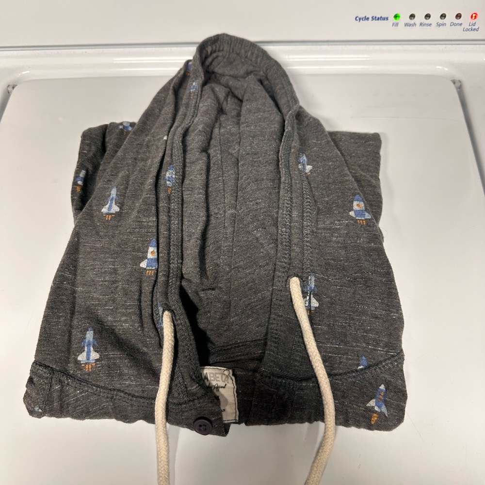 Lightweight hoodie with rockets